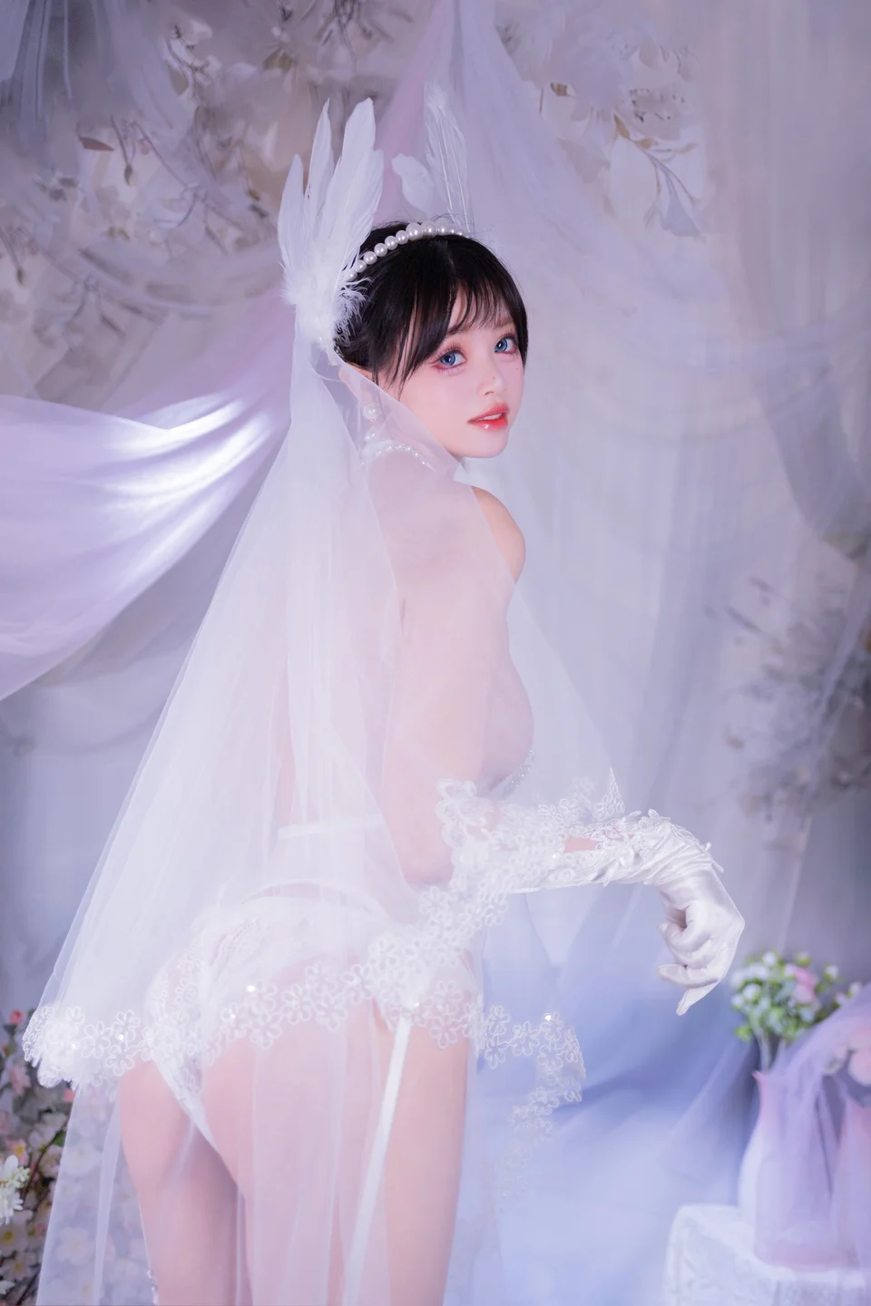 星黛鹿鹿 - No.015 白丝花嫁 [53P-576MB] tg@simisebaisi 【丝足阁】019.webp